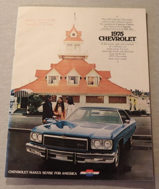 Försäljningsbroschyr Chevrolet Fullsize 1975