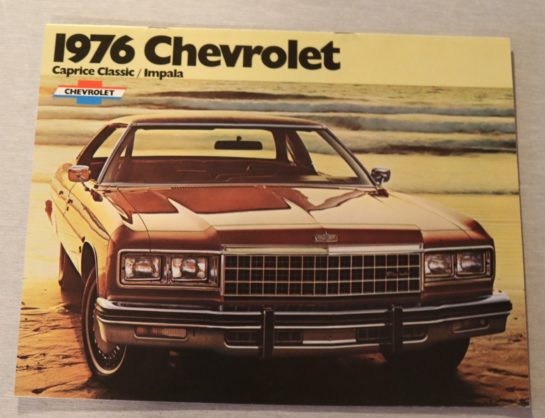 Försäljningsbroschyr Chevrolet Fullsize 1976