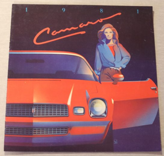 Försäljningsbroschyr Camaro 1981