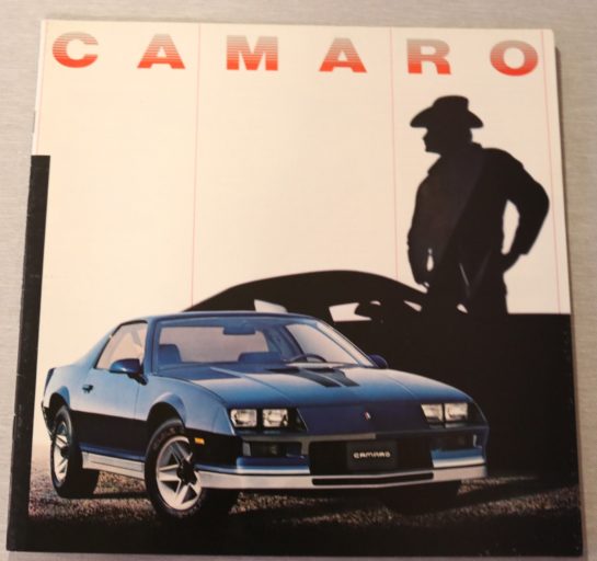Försäljningsbroschyr Camaro 1982