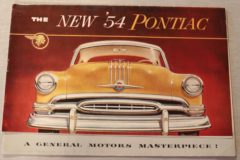 Försäljningsbroschyr Pontiac 1954