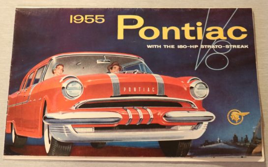 Försäljningsbroschyr Pontiac 1955