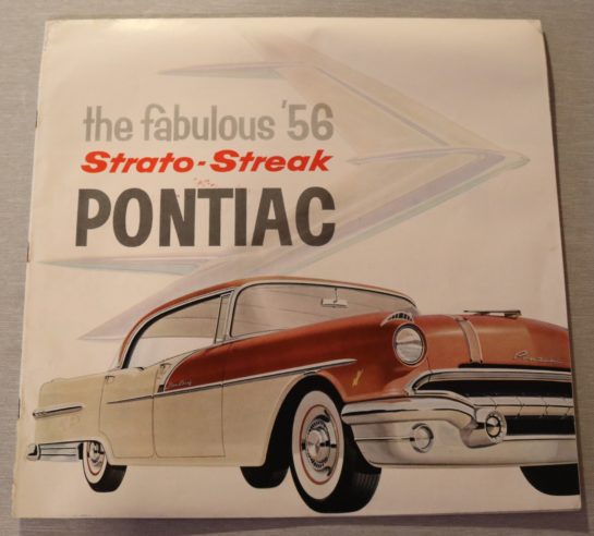 Försäljningsbroschyr Pontiac 1956