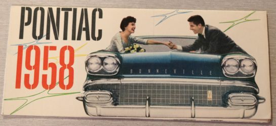 Försäljningsbroschyr Pontiac 1958