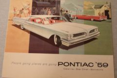 Försäljningsbroschyr Pontiac 1959