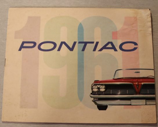 Försäljningsbroschyr Pontiac 1961