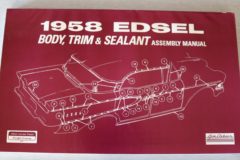 Edsel 1958 Body, Trim & Sealant Manual