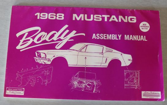 Mustang 1968 Body Manual