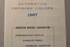 Färgkarta 1967 American Motors