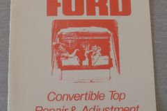 Convertible Top Repair Manual Ford 1964