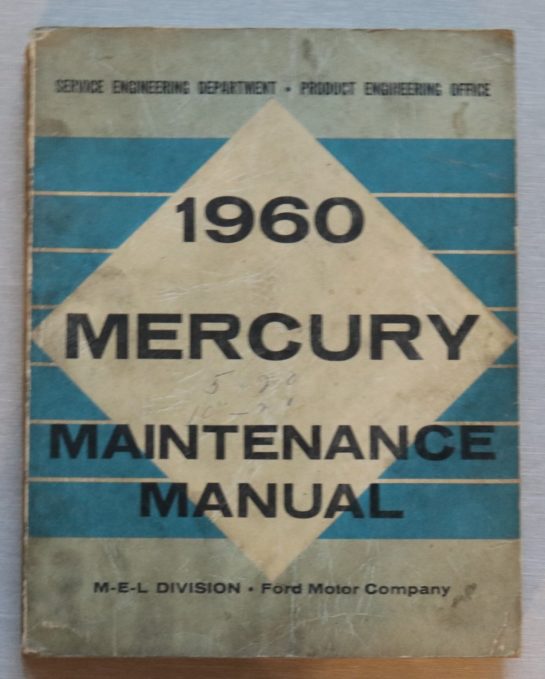 Verkstadshandbok 1960 Mercury