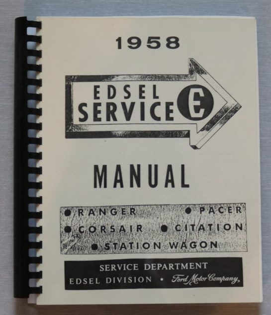 Verkstadshandbok 1958 Edsel