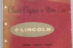 Lincoln 1956-1958 Chassis Parts Katalog