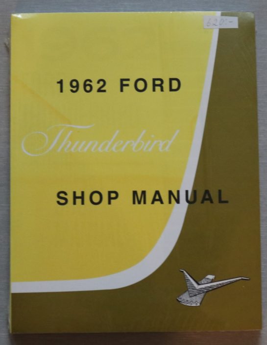 Shop Manual 1962 Thunderbird