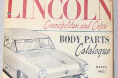 Lincoln & Mercury 1952 Body Parts Katalog