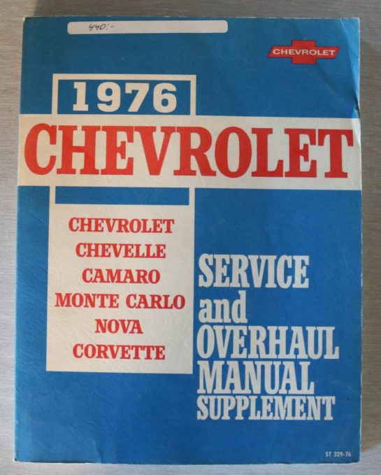Chevrolet 1976 Service and Overhaul Manual