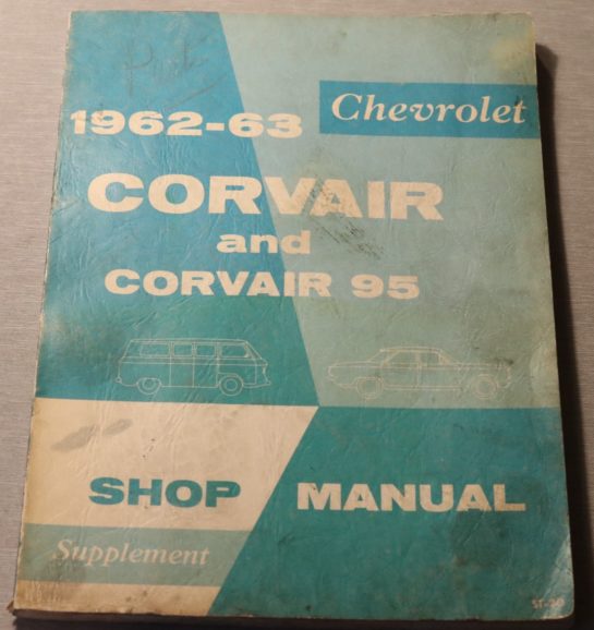 Chevrolet 1962-63 Corvar and Corvair 95 Shop Manual