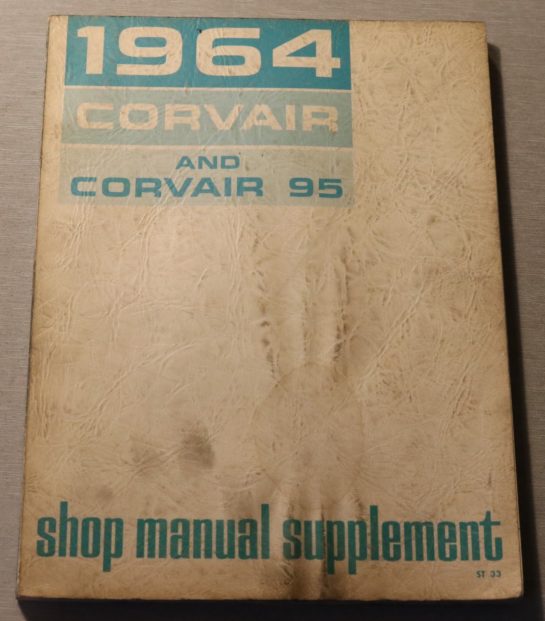 Chevrolet, Corvair 1964-95 Shop Manual Supplement