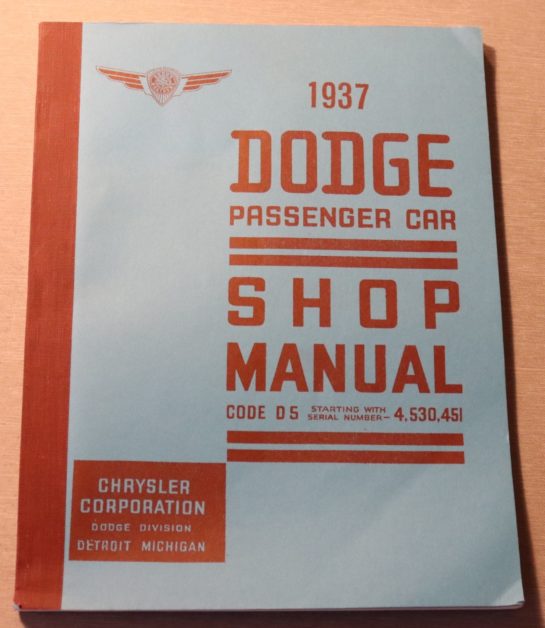 Dodge 1937 Shop Manual
