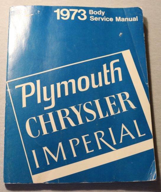 Plymouth, Chrysler, Imperial 1973 Body Service Manual