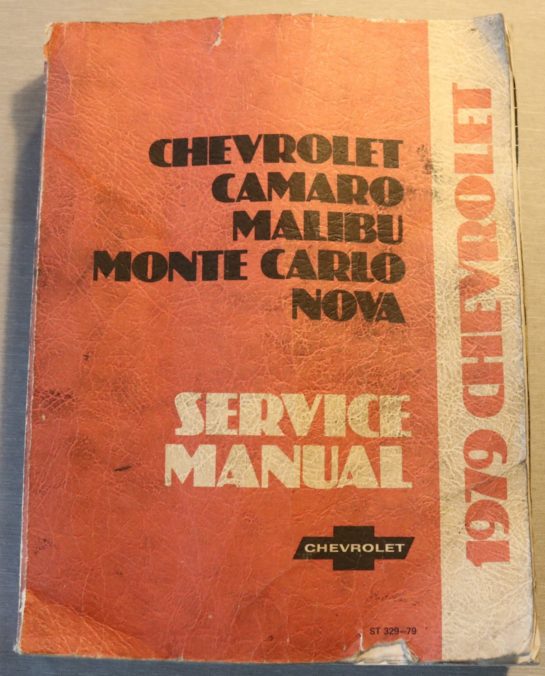 Chevrolet, Camaro, Malibu, Monte Carlo, Nova 1979 Service Manual