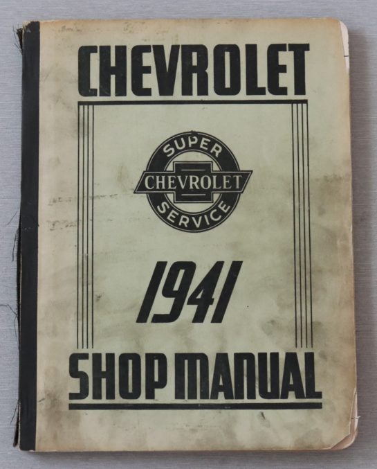 Chevrolet 1941 Shop Manual