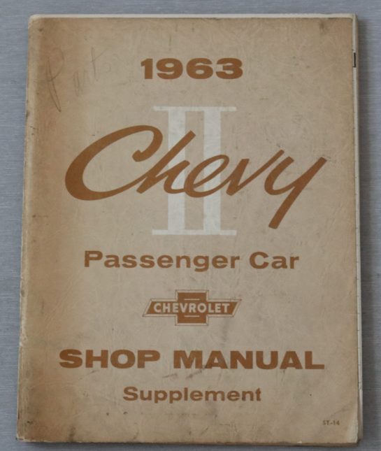 Chevy II 1963 Passenger Car Shop Manual