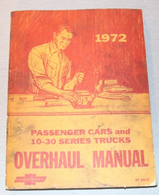 Chevrolet 1972 Overhaul Manual
