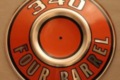 Luftrenarplåt "340 Four Barrel" 1970-71 Dodge Plymouth