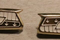 Emblem bakskärm  1955-56 Chevrolet