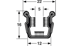 U-kanal Bakre 1957-64 Ford Mercury 1958-60 Edsel Sedan