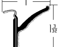 Skraplist Utvändig  120cm  1971-86 GM