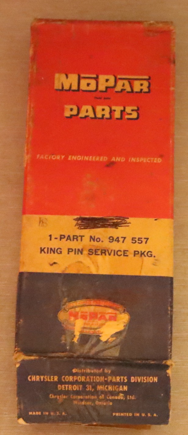 King Pin Package 1940-54 Chrysler Desoto 1940-56 Dodge Plymouth